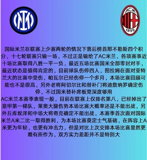 AC米兰意外失利，主帅需调整战术布局的简单介绍